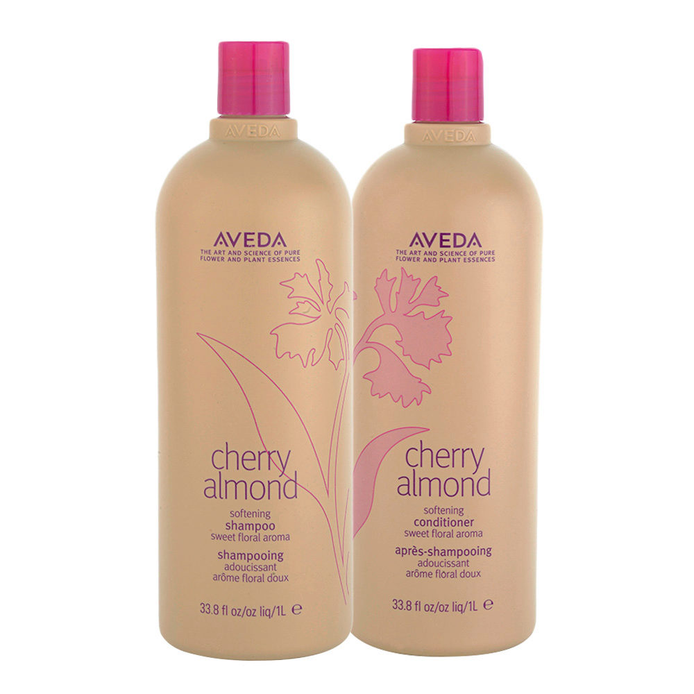 Aveda Cherry Almond Softening Shampoo 1000ml Conditioner 1000ml | Hair  Gallery