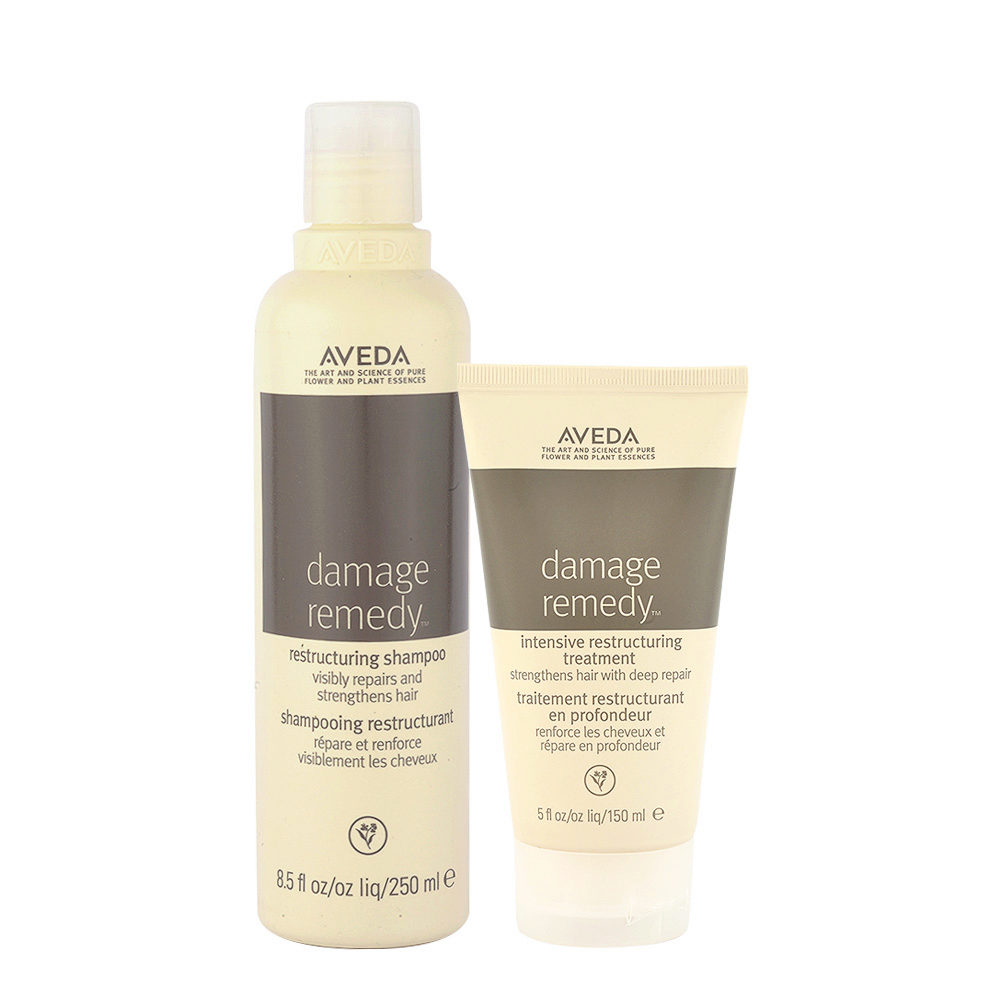 Aveda Damage Remedy Restructuring Shampoo 250ml Treatment 150ml | Hair  Gallery