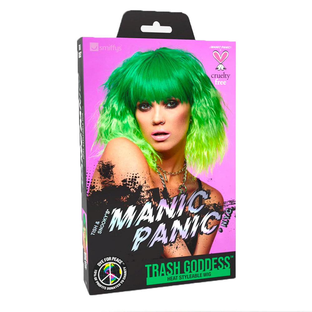 Manic Panic Perruque Venus Envy Trash Goddess - perruque vert électrique  jaune fluo | Hair Gallery