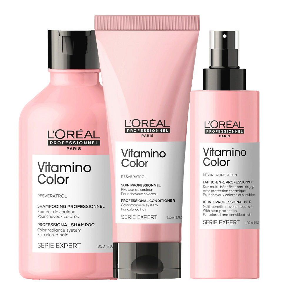 L'Oréal Professionnel Serie Expert Vitamino Color Shampoo300ml  Conditioner200ml Spray10in1 190ml | Hair Gallery