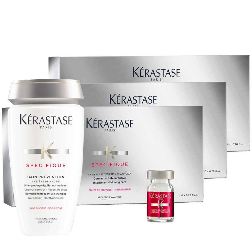 Kerastase Specifique Bain Prevention 250ml Cure Anti-Chute Intensive 10x6ml  3 Packs | Hair Gallery