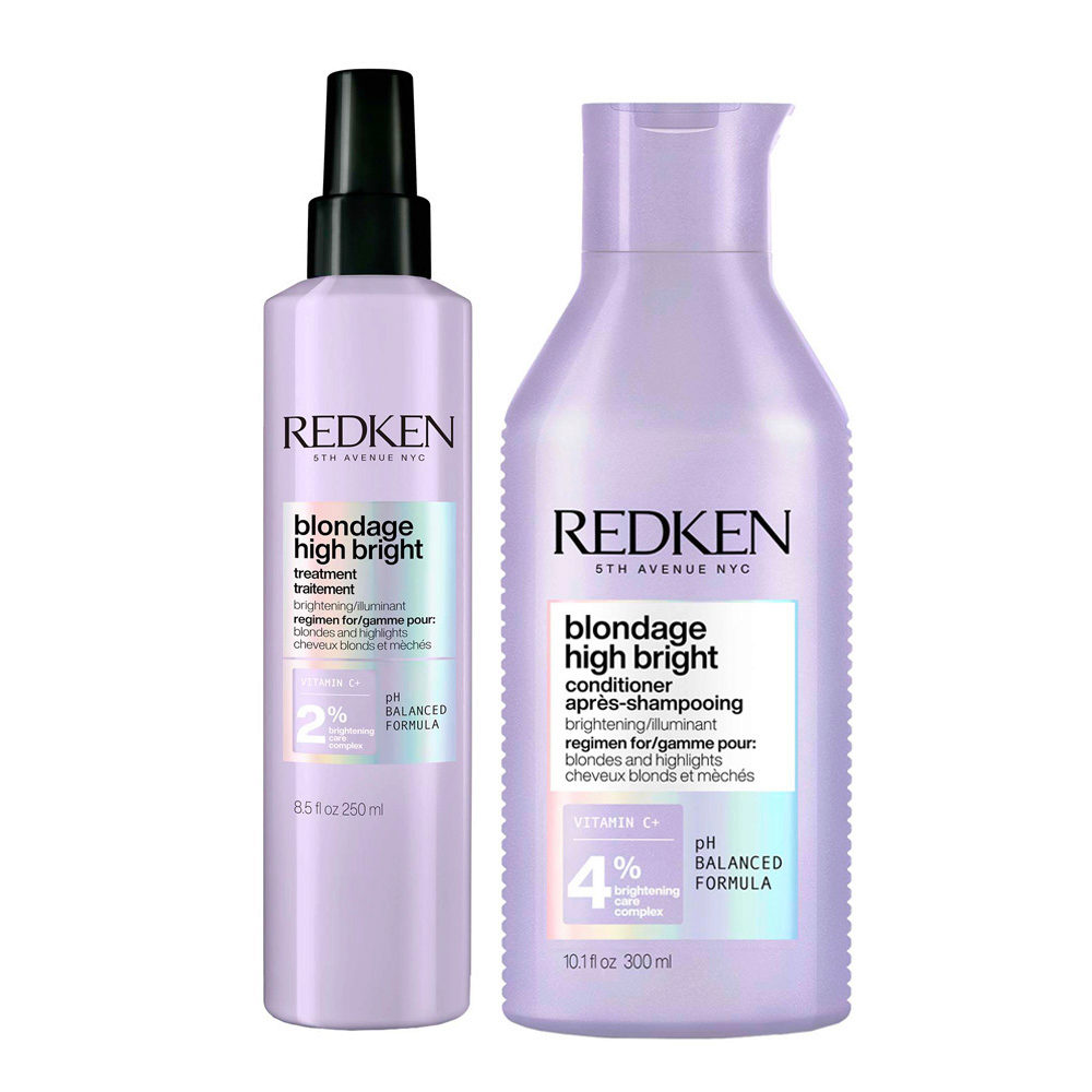 Redken Blondage High Bright Pre-Treatment 250ml Conditioner 300ml | Hair  Gallery
