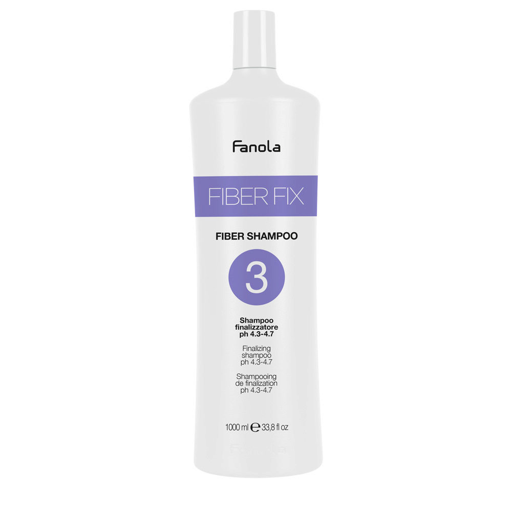 Fanola Fiber Fix Fiber Shampoo n°3 1000ml - shampooing finaliseur ph4.3-4.7  | Hair Gallery