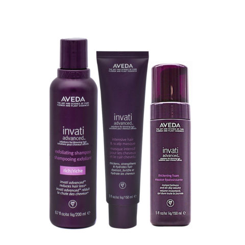 Aveda Invati Advanced Shampoo200ml Thickening conditioner200ml Scalp  revitalizer150ml | Hair Gallery