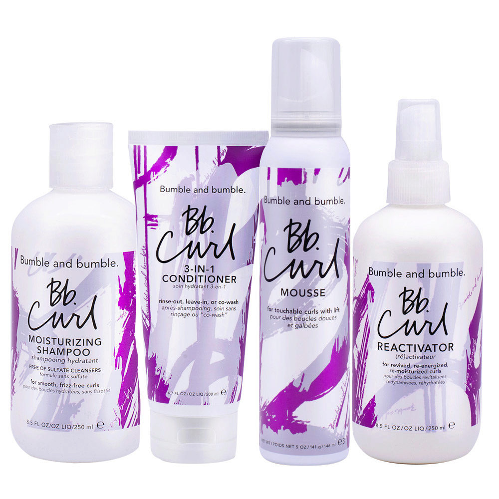 Bumble And Bumble Bb Curl Shampoo250ml Conditioner200ml Mousse150ml  Reactivator250ml | Hair Gallery