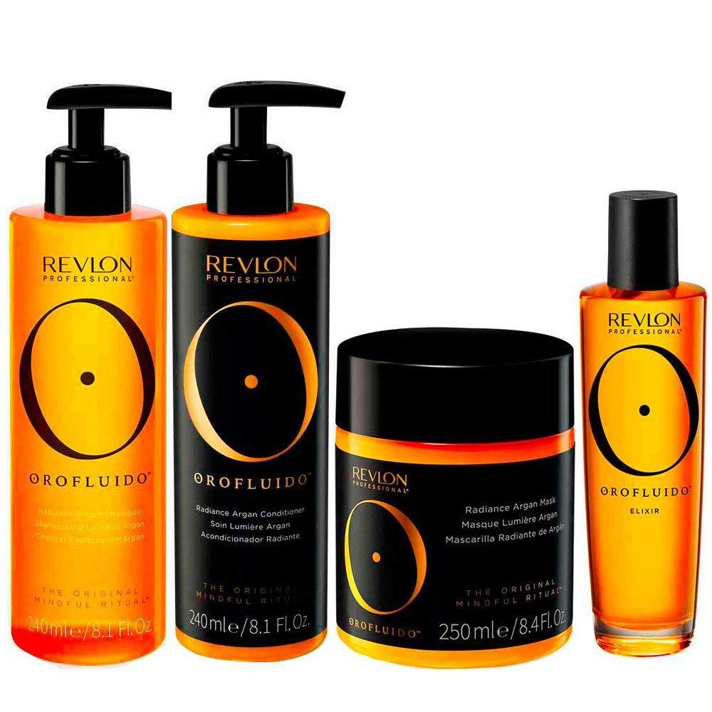 Orofluido The Original Mindful Ritual Radiance Argan Shampoo250ml  Conditioner240ml Mask250ml Oil100ml | Hair Gallery