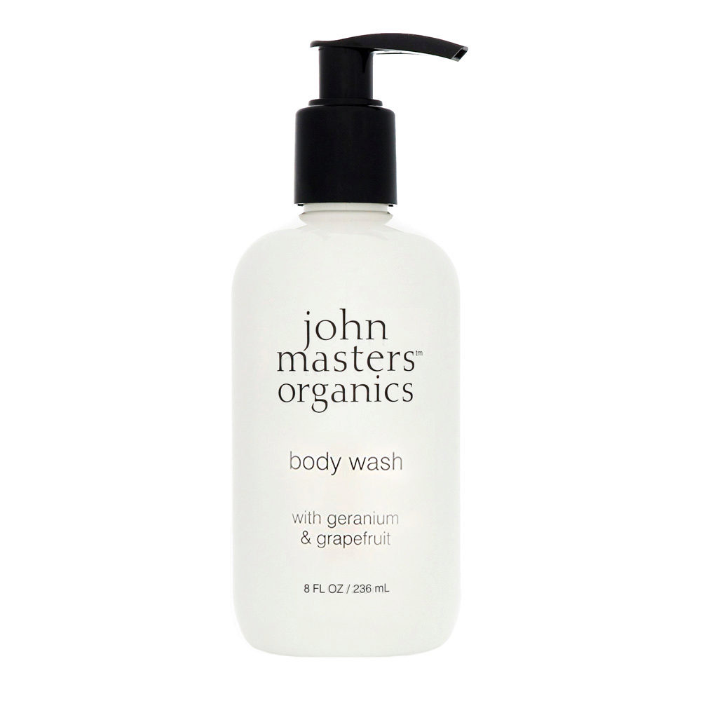 John Masters Organics Geranium & Grapefruit Body Wash 236ml - gel douche  géranium et pamplemousse | Hair Gallery