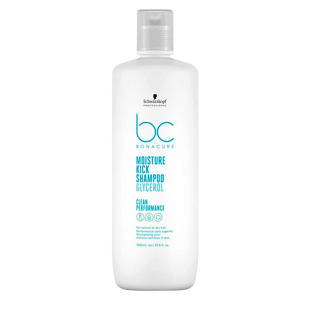 Schwarzkopf BC Bonacure Moisture Kick Shampoo Glycerol 1000ml - shampooing  pour les cheveux secs | Hair Gallery