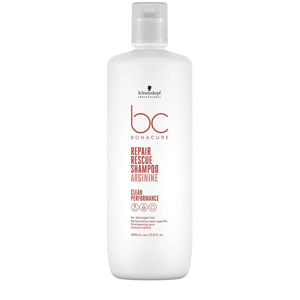 Schwarzkopf BC Bonacure Repair Rescue Shampoo Arginine 1000ml - shampooing  réparateur | Hair Gallery