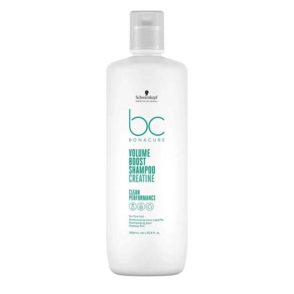 Schwarzkopf BC Bonacure Volume Boost Shampoo Creatine 1000ml - shampooing  volumisant pour cheveux fins | Hair Gallery