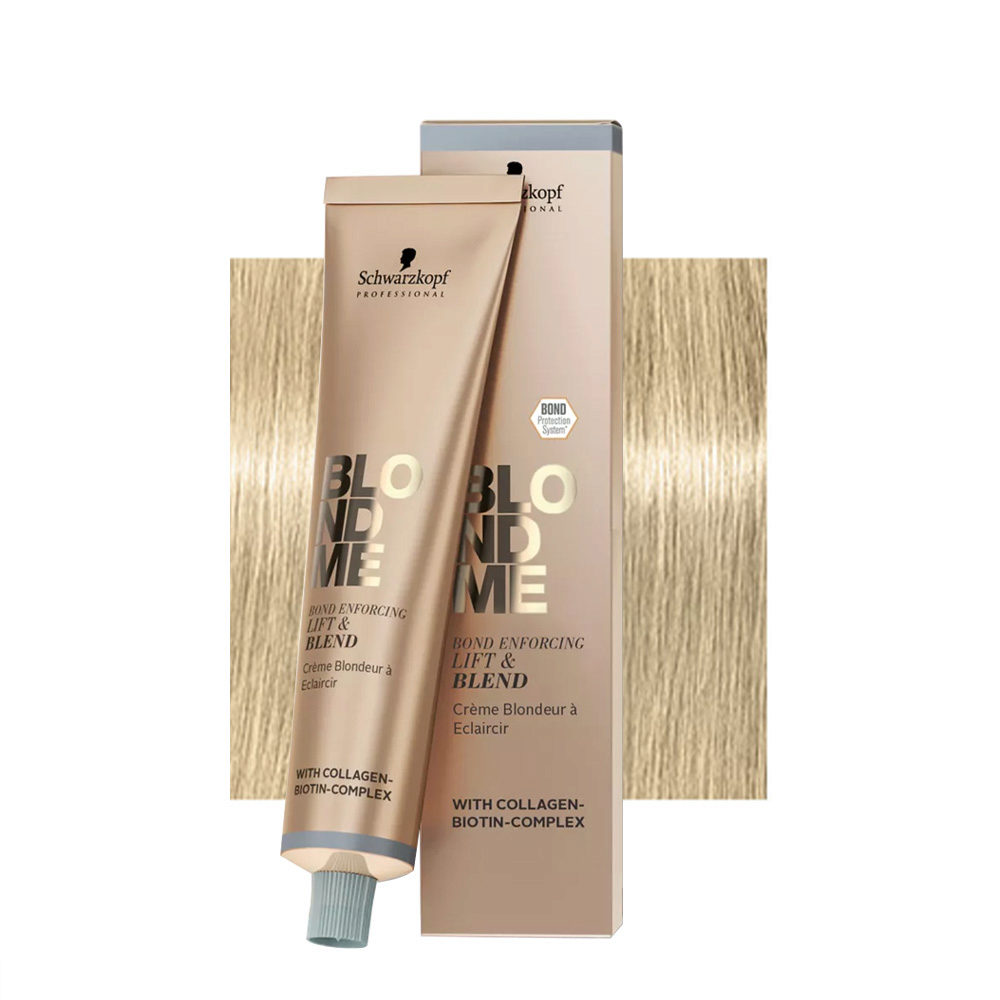 Schwarzkopf BlondMe Bond Enforcing Lift&Blend Ice 60ml - crème  éclaircissante pour cheveux blonds | Hair Gallery