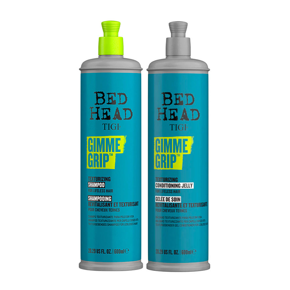 Tigi Bed Head Gimme Grip Shampoo 600ml Conditioner 600ml | Hair Gallery