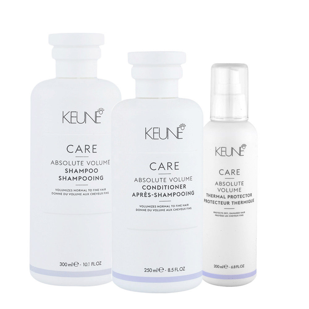 Keune Care Line Absolute Volume Shampoo300ml Conditioner250ml Thermal  Protector200ml | Hair Gallery