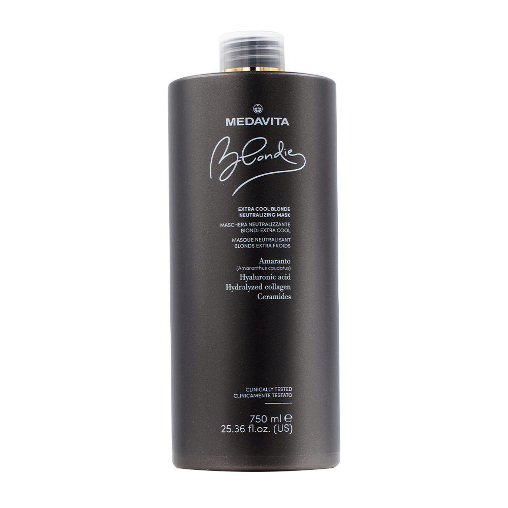 Medavita Extra Cool Blonde Neutralizing Mask 750ml - masque neutralisant  pour cheveux blonds | Hair Gallery