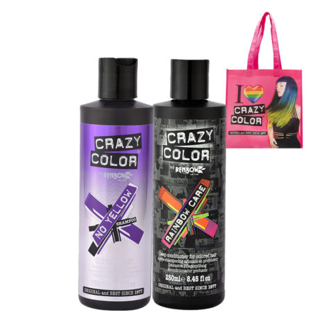 No Yellow Shampoo Ultraviolet 250ml Deep Conditioner pour les cheveux colorés 250ml + Cabas en cadeau