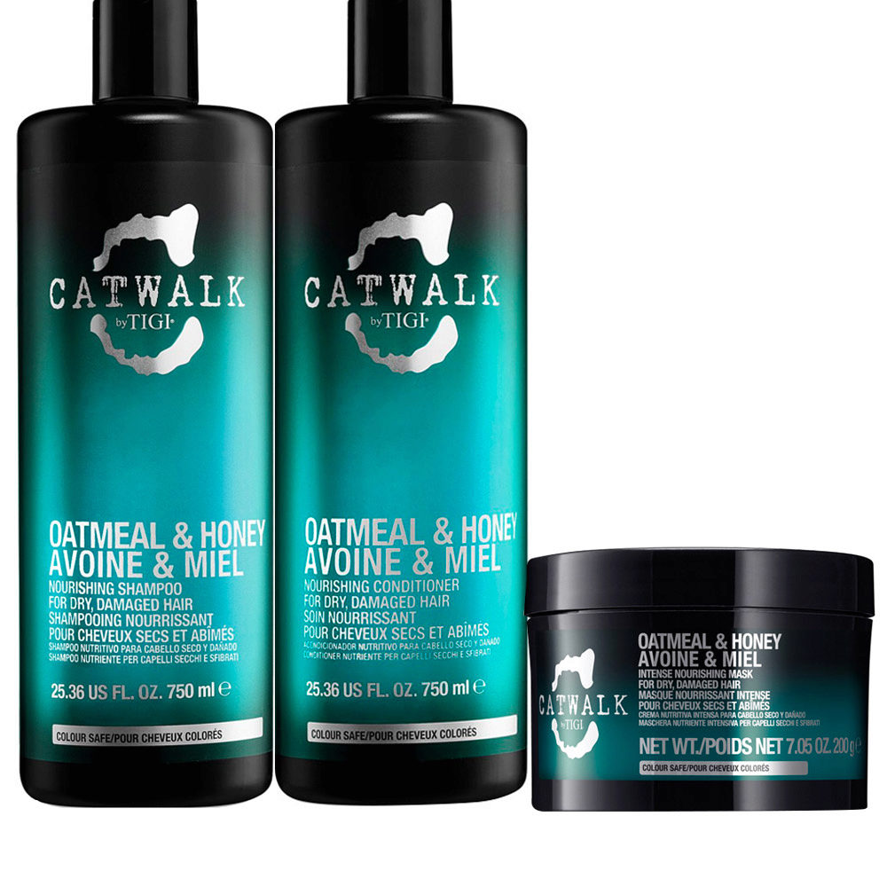 Tigi Catwalk Oatmeal & Honey Shampoo 750ml Conditioner 750ml Mask 200gr |  Hair Gallery