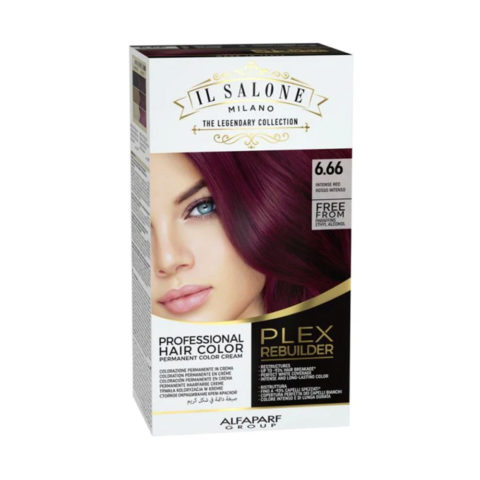Alfaparf Milano Il Salone Plex Rebuilder Color Kit 6.66 Rouge Intense -  coloration permanente en crème | Hair Gallery