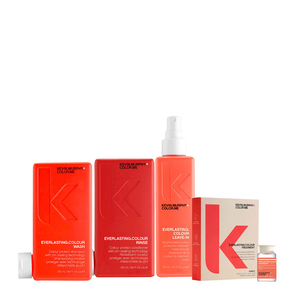 Kevin Murphy Everlasting Color Wash 250ml Rinse 250ml Leave-In 150ml  Treatment Home Kit 3x12ml | Hair Gallery