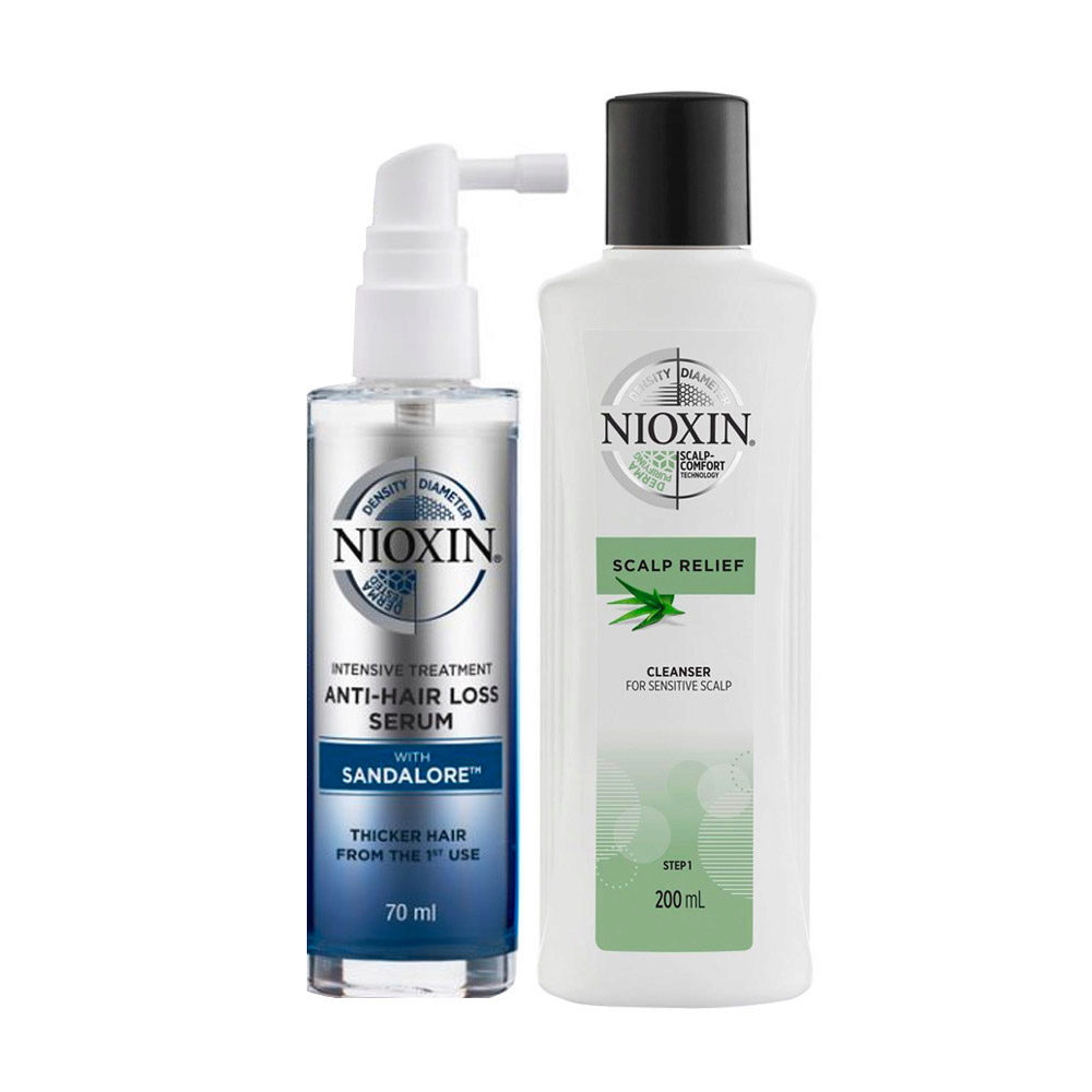 Nioxin Scalp Relief Shampoo 200ml Anti Hairloss Treatment 70ml | Hair  Gallery