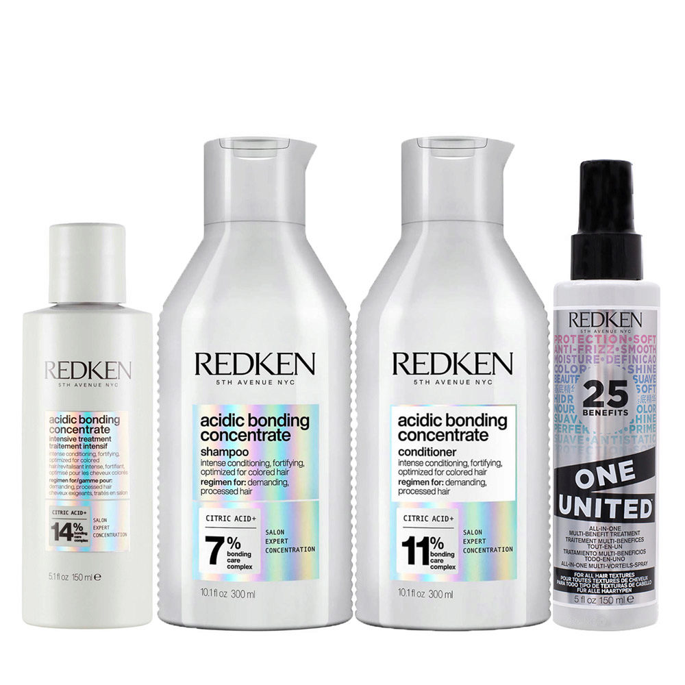 Redken ABC Pre Treatment 150ml Shampoo 300ml Conditioner 300ml Redken One  United All in one spray 150ml | Hair Gallery