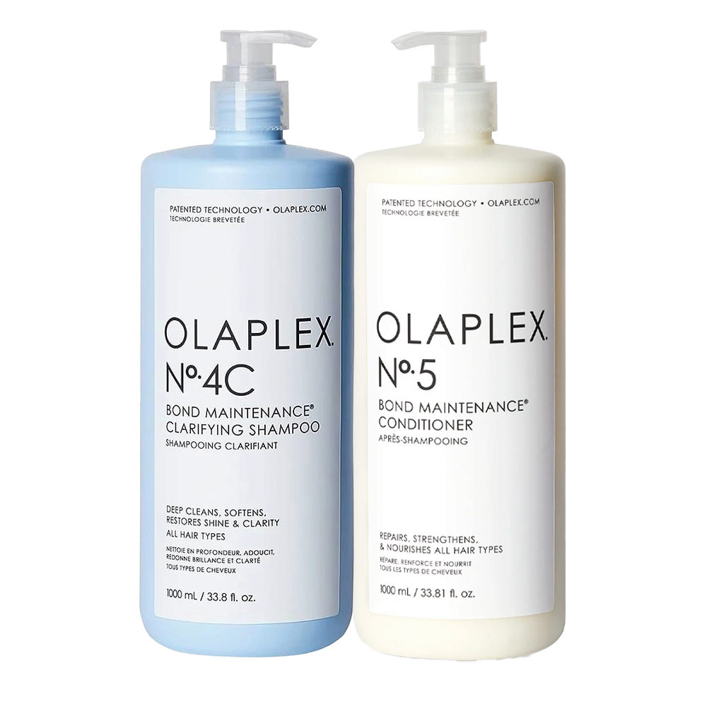 Olaplex N° 4C Bond Maintenance Clarifying Shampoo 1000ml N° 5 Conditioner  1000ml | Hair Gallery