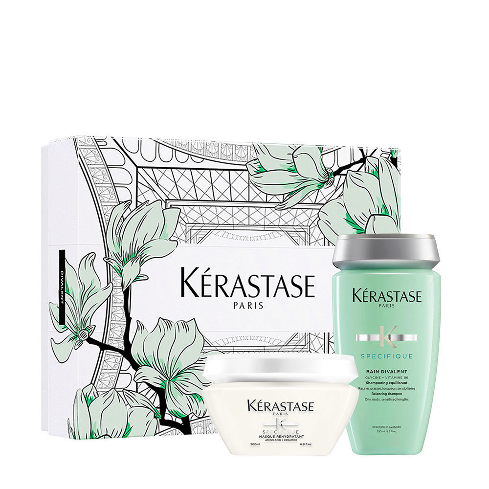 KKerastase Divalent Cofanetto Spring - coffret pour cheveux sensibles et  cuir chevelu gras | Hair Gallery