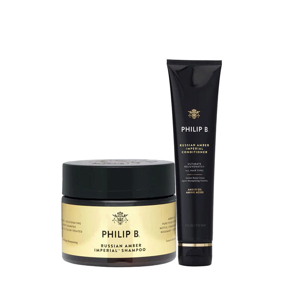 Philip B Russian Amber Imperial Shampoo 355ml Conditioner 178ml | Hair  Gallery