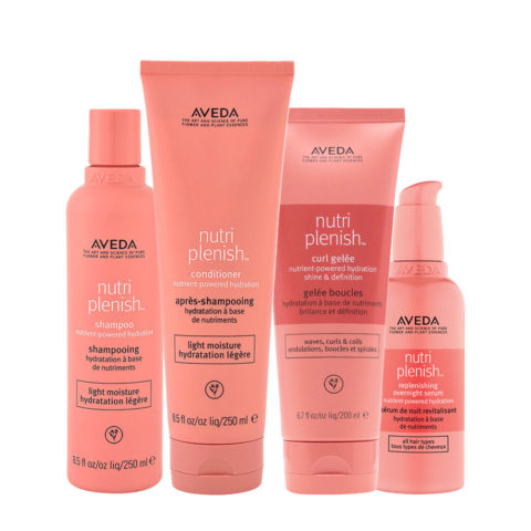 Aveda Nutri Plenish Deep Moisture Shampoo 250ml Conditioner 250ml Treatment  150ml Serum 100ml | Hair Gallery