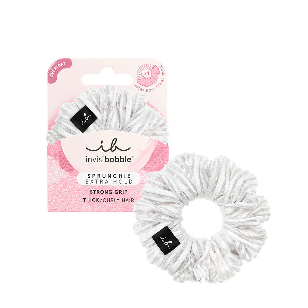 Invisibobble Sprunchie Extra Hold Pure White - scrunchie | Hair Gallery