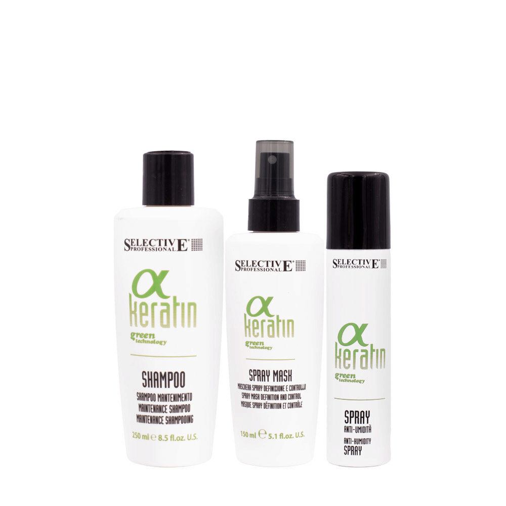 Selective Professional α Keratin Shampoo Mantenimento 250ml Mask 150ml  Spray 100ml | Hair Gallery