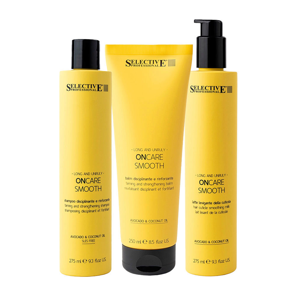 Selective Professional OnCare Smooth Shampoo 275ml Balm 250ml Milk 275ml |  Hair Gallery