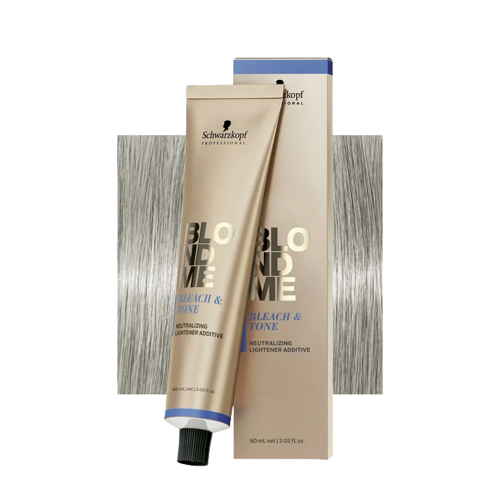 Schwarzkopf BlondMe Color Bleach &Tone Ash 60ml - additif neutralisant pour  éclaircir | Hair Gallery