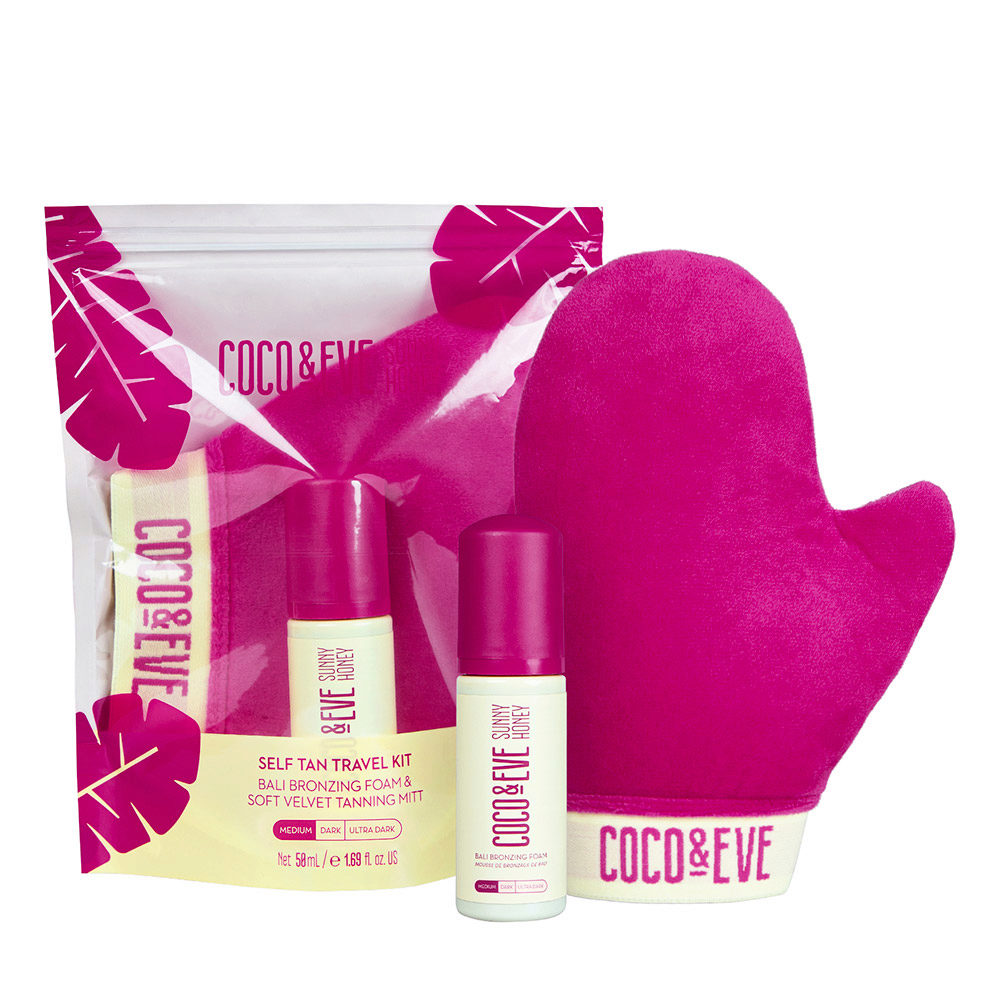 Coco & Eve Self Tan Travel Kit Medium - coffret | Hair Gallery